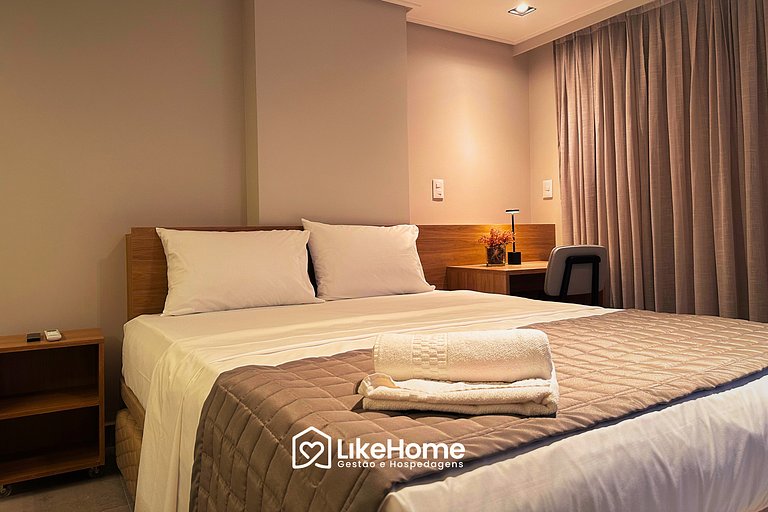 Flat c/ jardim no HIT - LikeHome Hospedagens