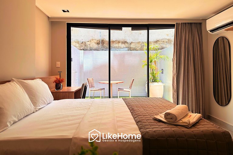 Flat c/ jardim no HIT - LikeHome Hospedagens