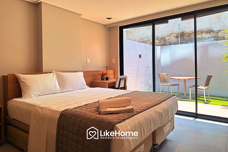 Flat c/ jardim no HIT - LikeHome Hospedagens