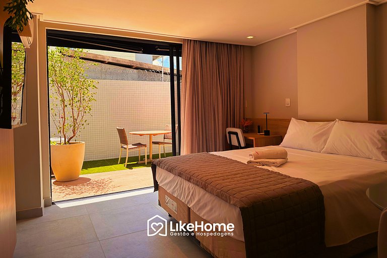 Flat área externa privativa praia - LikeHome