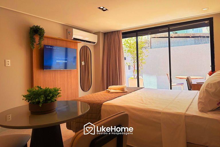 Flat área externa privativa praia - LikeHome