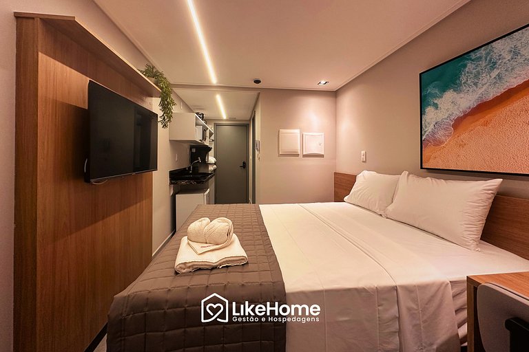 Flat acolhedor Hit CaboBranco-LikeHome Hospedagens