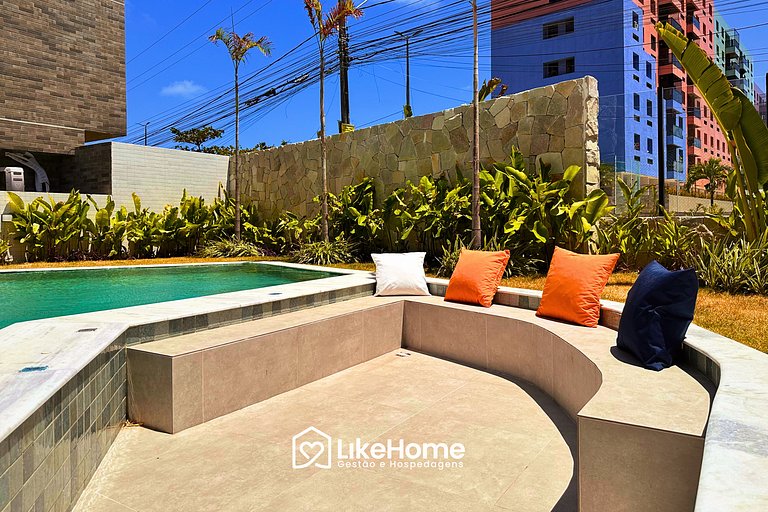 Apt. tamanho familia com vista mar - LikeHome