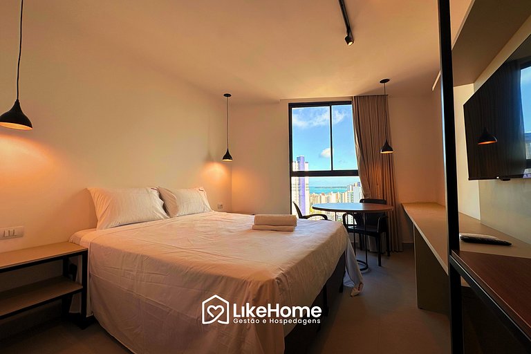 Flat c/ bela vista no Solaz - LikeHome Hospedagens