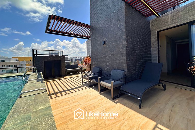 Flat no bessa com piscina vista mar - LikeHome