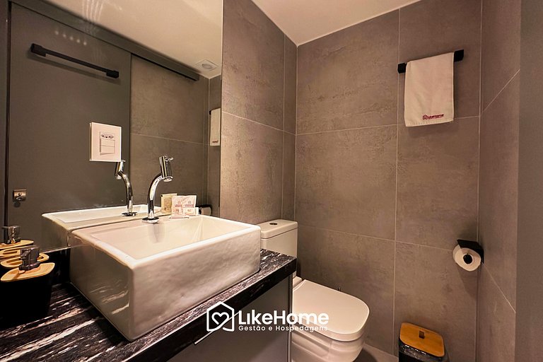 Flat c/ vista jardim HIT - LikeHome Hospedagens