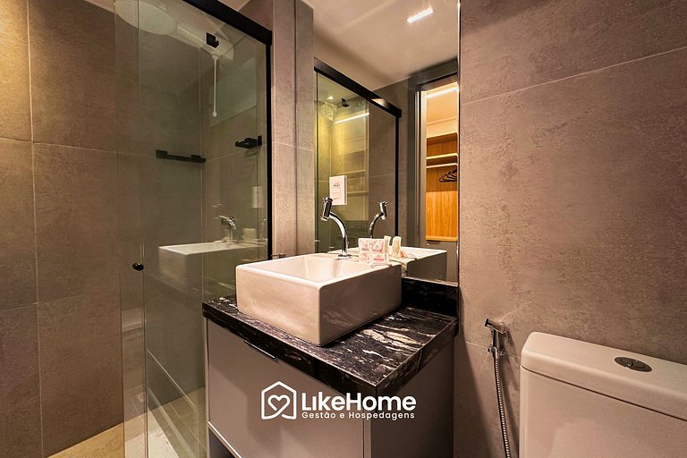 Flat c/ vista jardim HIT - LikeHome Hospedagens