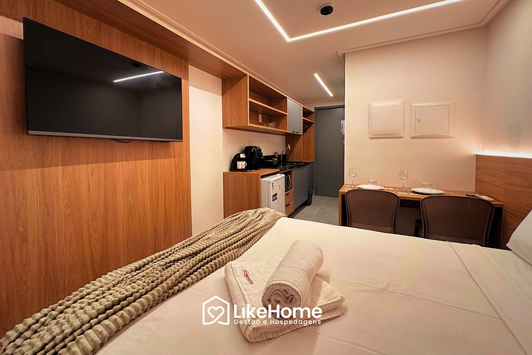 Flat c/ vista jardim HIT - LikeHome Hospedagens