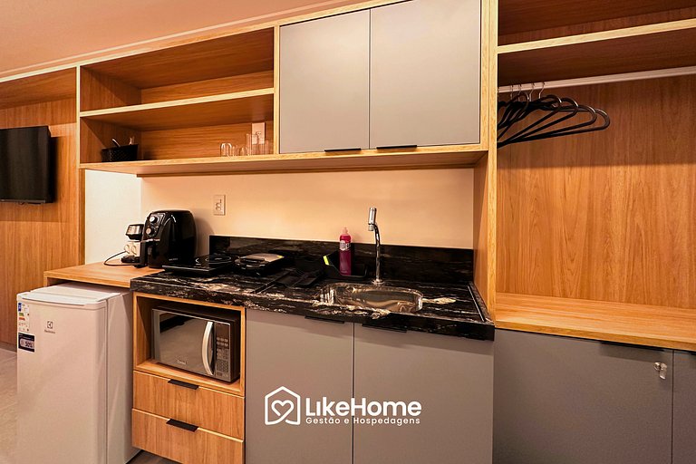 Flat c/ vista jardim HIT - LikeHome Hospedagens