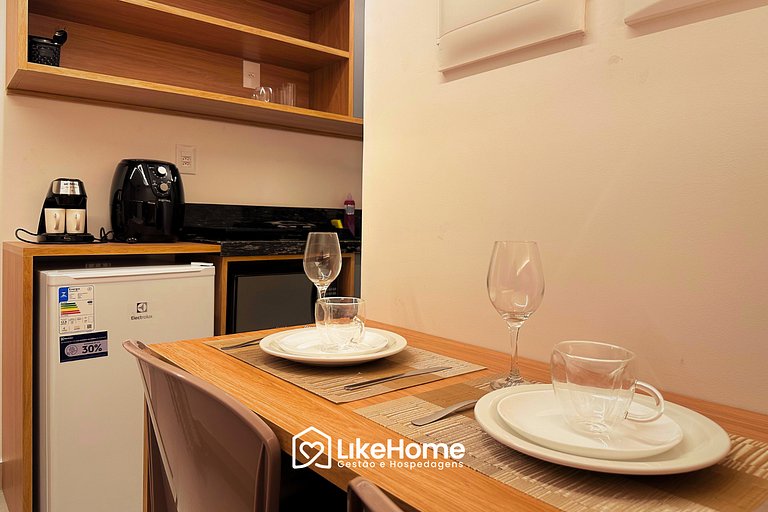 Flat c/ vista jardim HIT - LikeHome Hospedagens