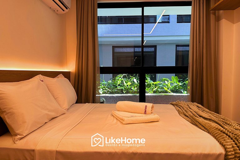 Flat c/ vista jardim HIT - LikeHome Hospedagens