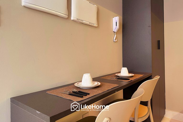 Flat c/ varanda Ciel Home - LikeHome Hospedagens