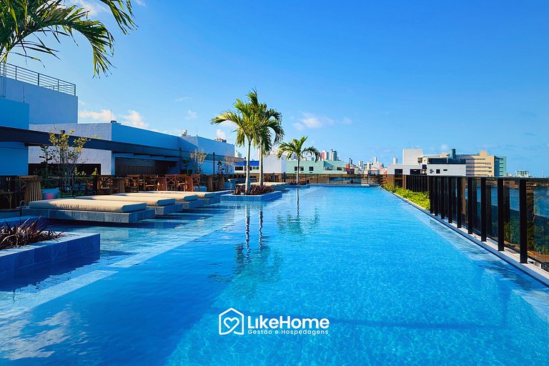 Flat with bathtub outdoor at Cabo Branco- LikeHome