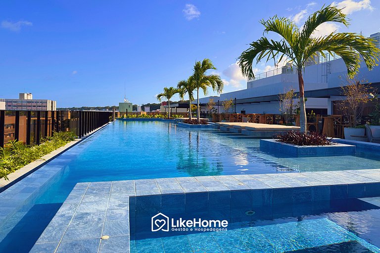 Flat com ofurô na praia de Cabo Branco - LikeHome