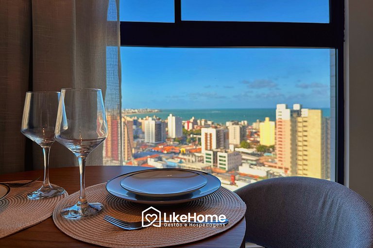 Flat p/ casal com vista mar em Manaíra -LikeHome