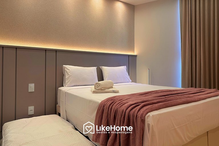 Incomparável flat Solaz - LikeHome Hospedagens