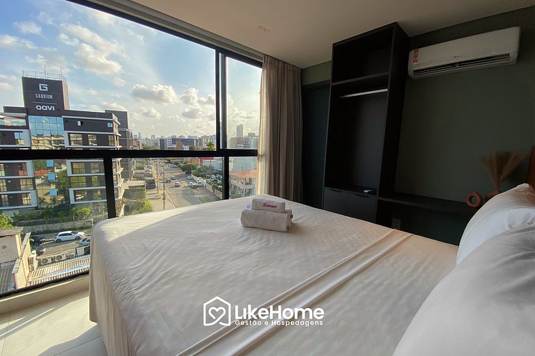 Flat c / vista da cidade na praia bessa - LikeHome