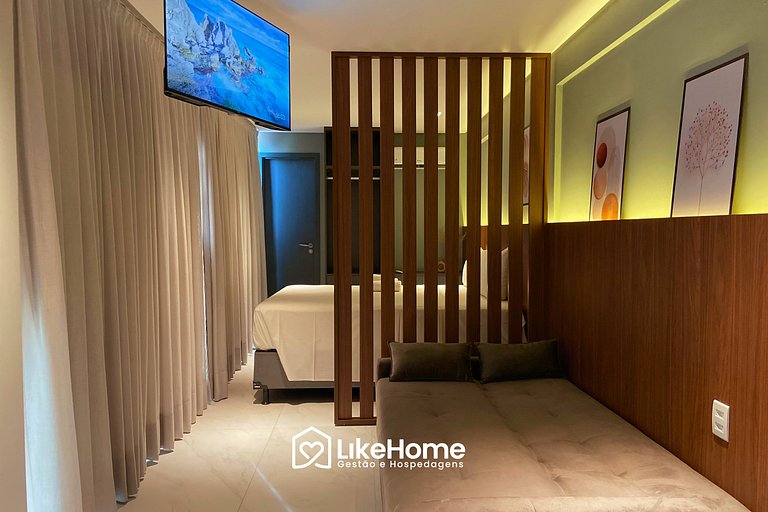 Flat c / vista da cidade na praia bessa - LikeHome