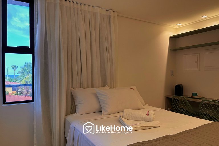 Flat praia vista mar Cabo Branco - LikeHome