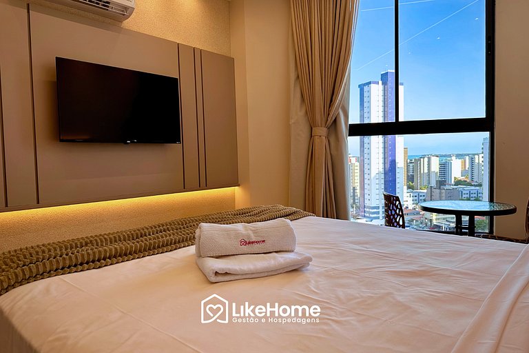 Fantástico flat c/ vista mar em Manaíra -LikeHome