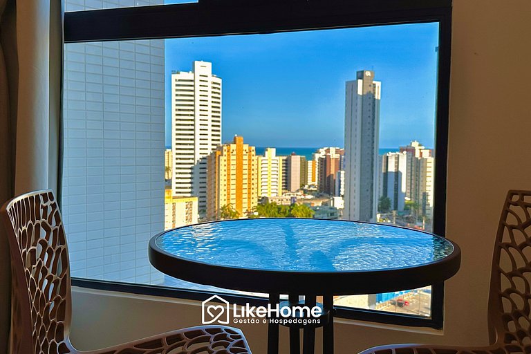 Fantástico flat c/ vista mar em Manaíra -LikeHome