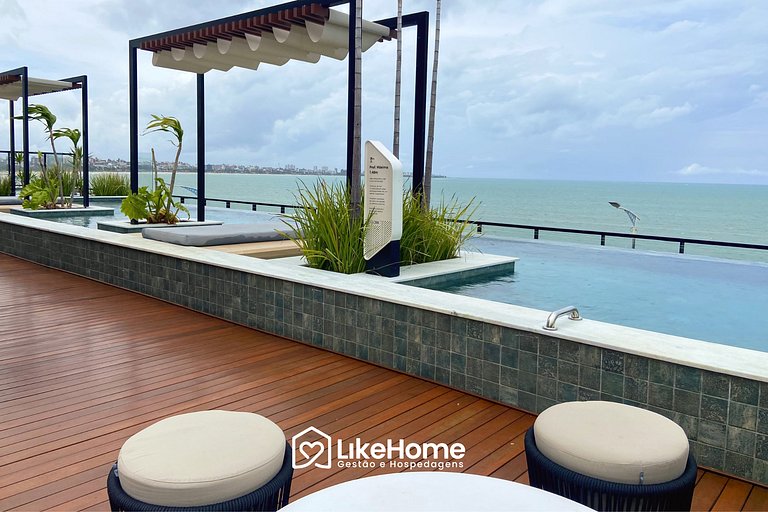 Belo flat beira-mar Bessa c/ varanda - LikeHome