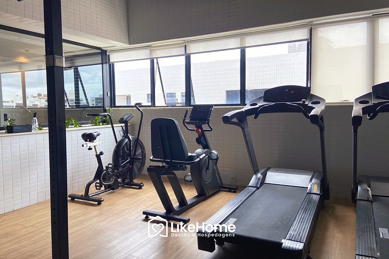 Belo flat beira-mar Bessa c/ varanda - LikeHome