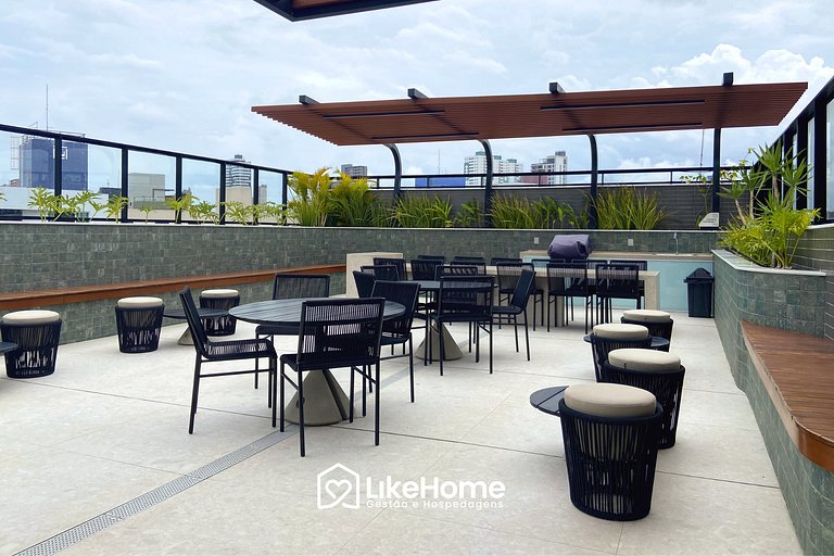 Belo flat beira-mar Bessa c/ varanda - LikeHome