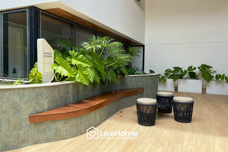 Belo flat beira-mar Bessa c/ varanda - LikeHome