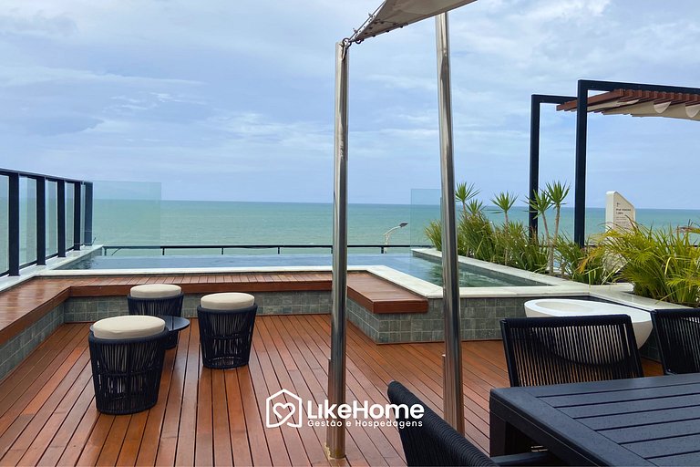 Belo flat beira-mar Bessa c/ varanda - LikeHome