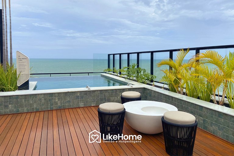 Belo flat beira-mar Bessa c/ varanda - LikeHome