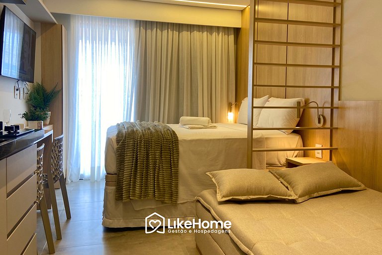 Surreal Flat c/ varanda beira-mar Bessa - LikeHome