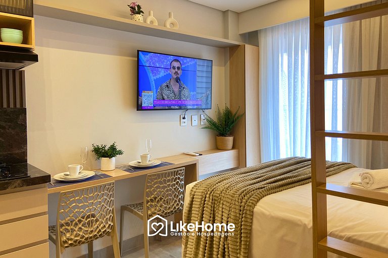 Surreal Flat c/ varanda beira-mar Bessa - LikeHome