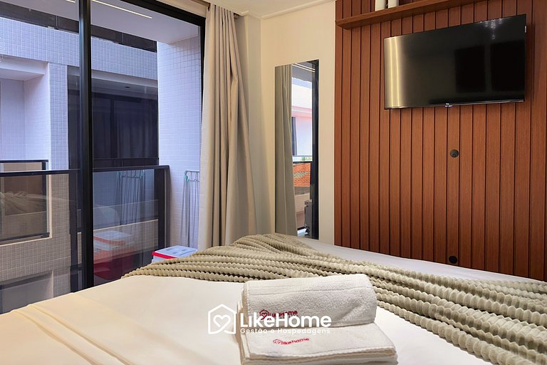 Flat encantador a 50m da orla JP - LikeHome