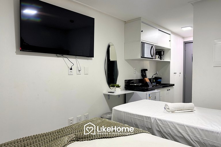 Clássico Flat na Orla de Cabo Branco - LikeHome