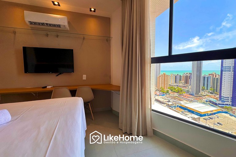 Lindo Flat com vista mar no Solaz - LikeHome