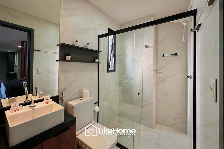 Incomparável flat Ciel Home -LikeHome Hospedagens