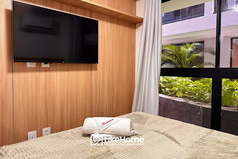 Flat c/ vista jardim praia Cabo Branco - LikeHome