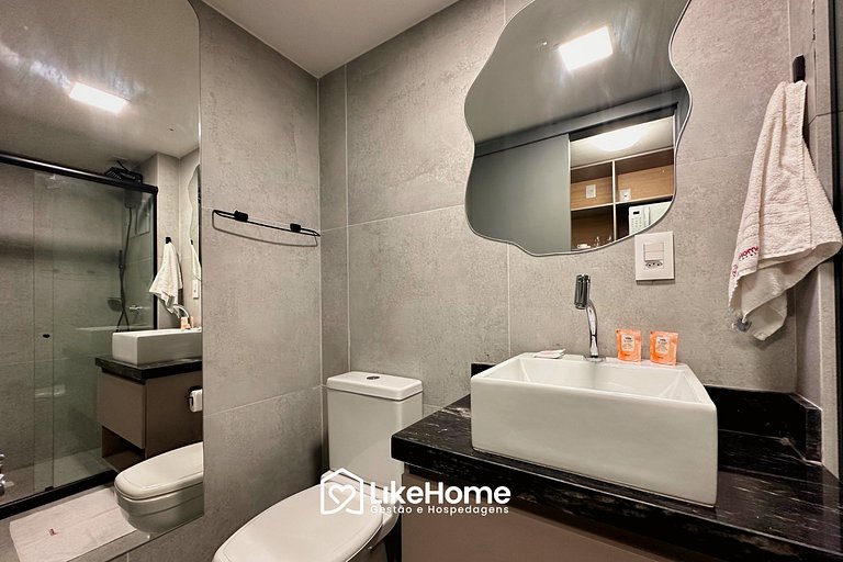 Flat c/ vista jardim praia Cabo Branco - LikeHome