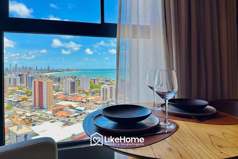 Luxuoso flat com vista mar em Manaíra - LikeHome