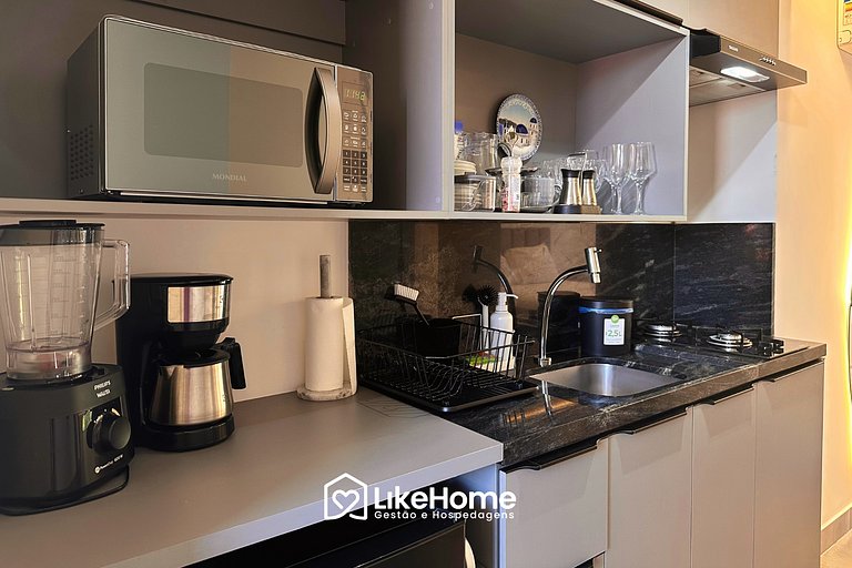 Belo flat beira-mar Bessa c/ varanda - LikeHome