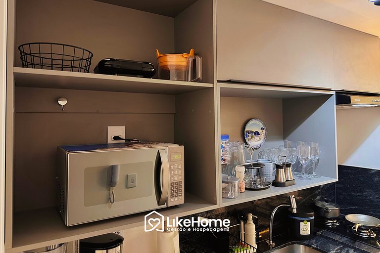 Belo flat beira-mar Bessa c/ varanda - LikeHome