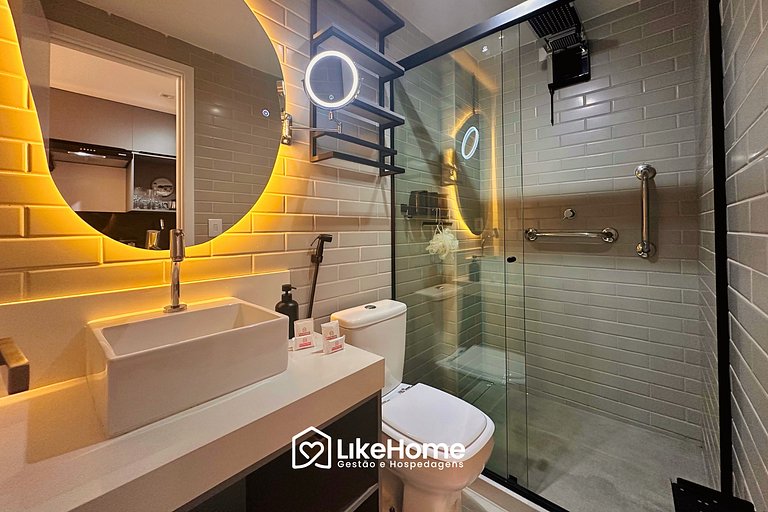 Belo flat beira-mar Bessa c/ varanda - LikeHome