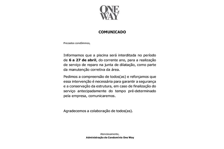 Apartamento de luxo One Way -LikeHome Hospedagens