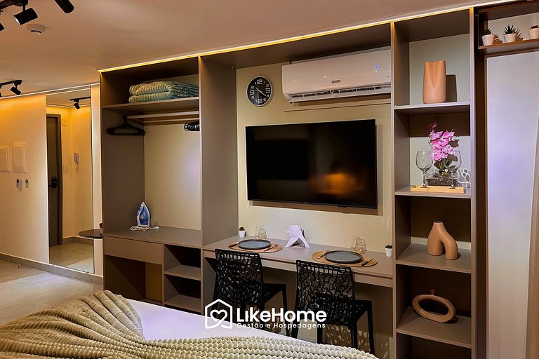 Espaçoso Flat 50 m da praia Cabo Branco - LikeHome