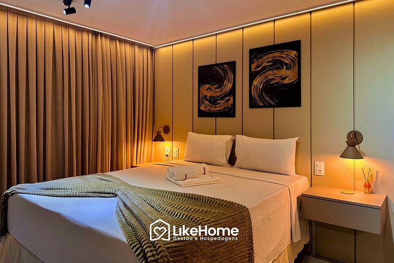 Espaçoso Flat 50 m da praia Cabo Branco - LikeHome