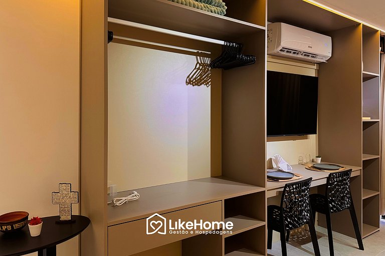 Espaçoso Flat 50 m da praia Cabo Branco - LikeHome