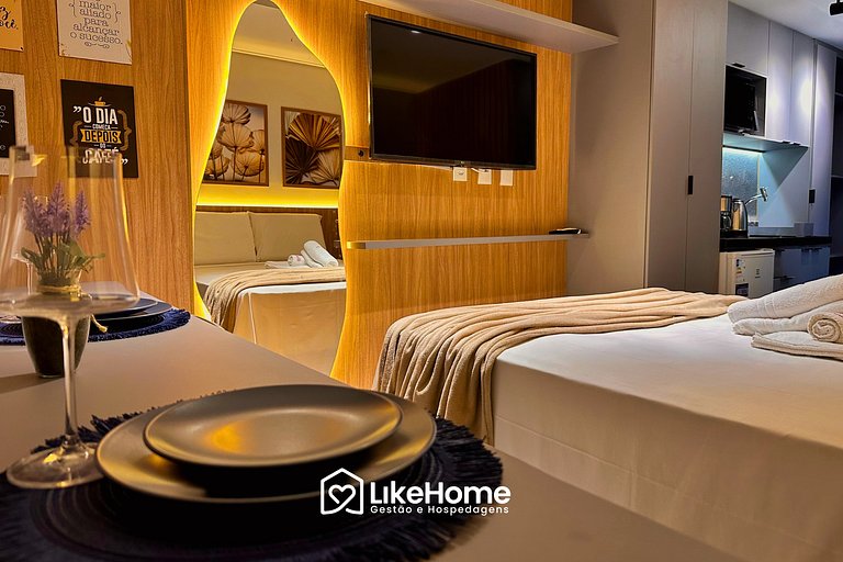 Flat térreo vista jardim em Cabo Branco - LikeHome