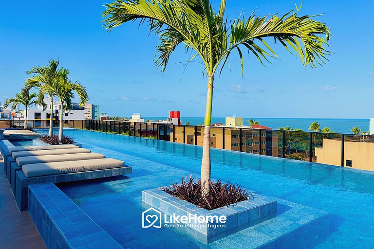 Lindo flat á 50m da praia de cabo branco -LikeHome