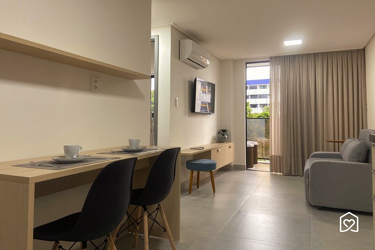 Apt. Cabo Branco c/ varana na praia - LikeHome